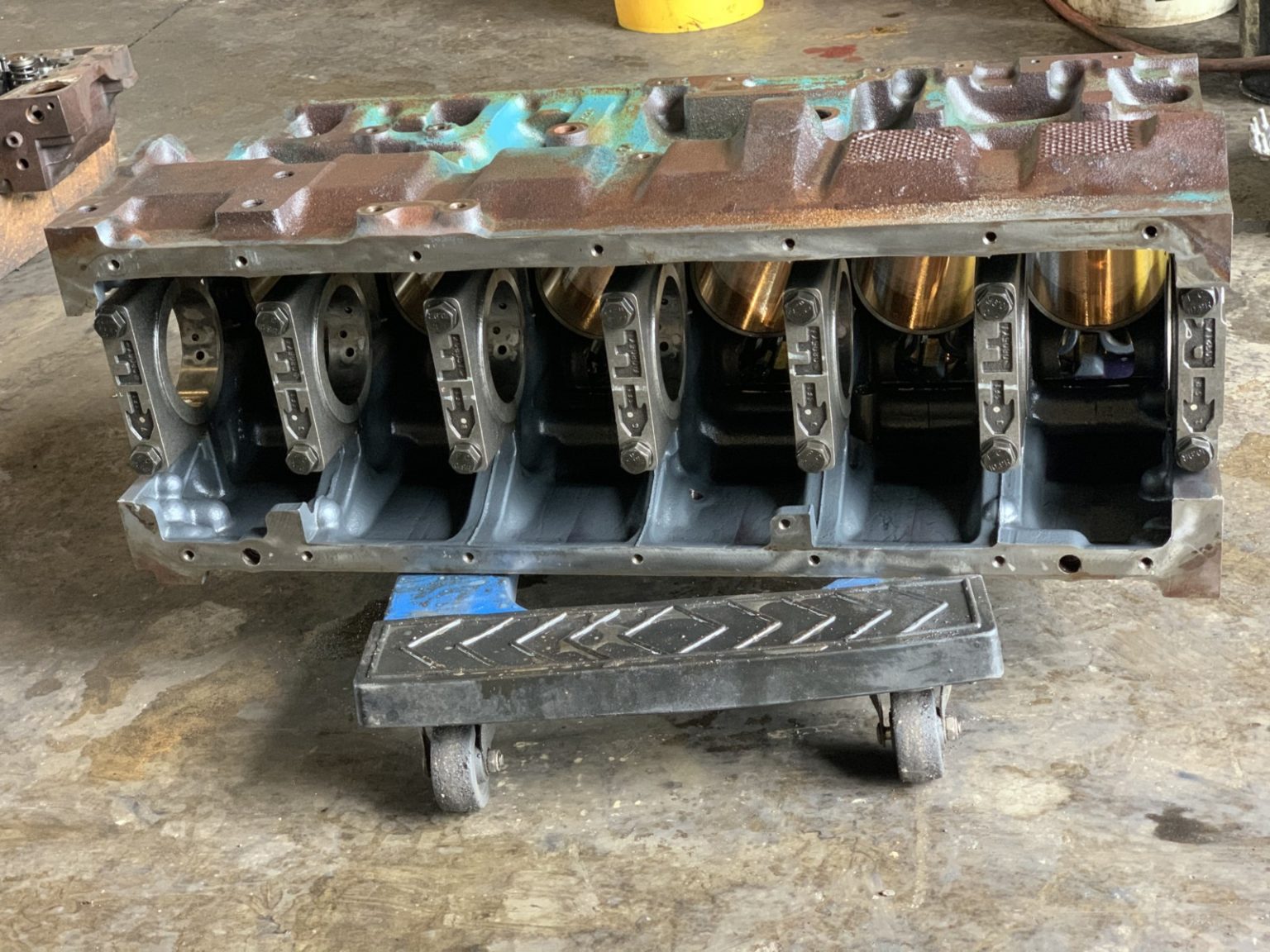 International DT466E Engine Block Used 1820494C4 EKG DIESEL